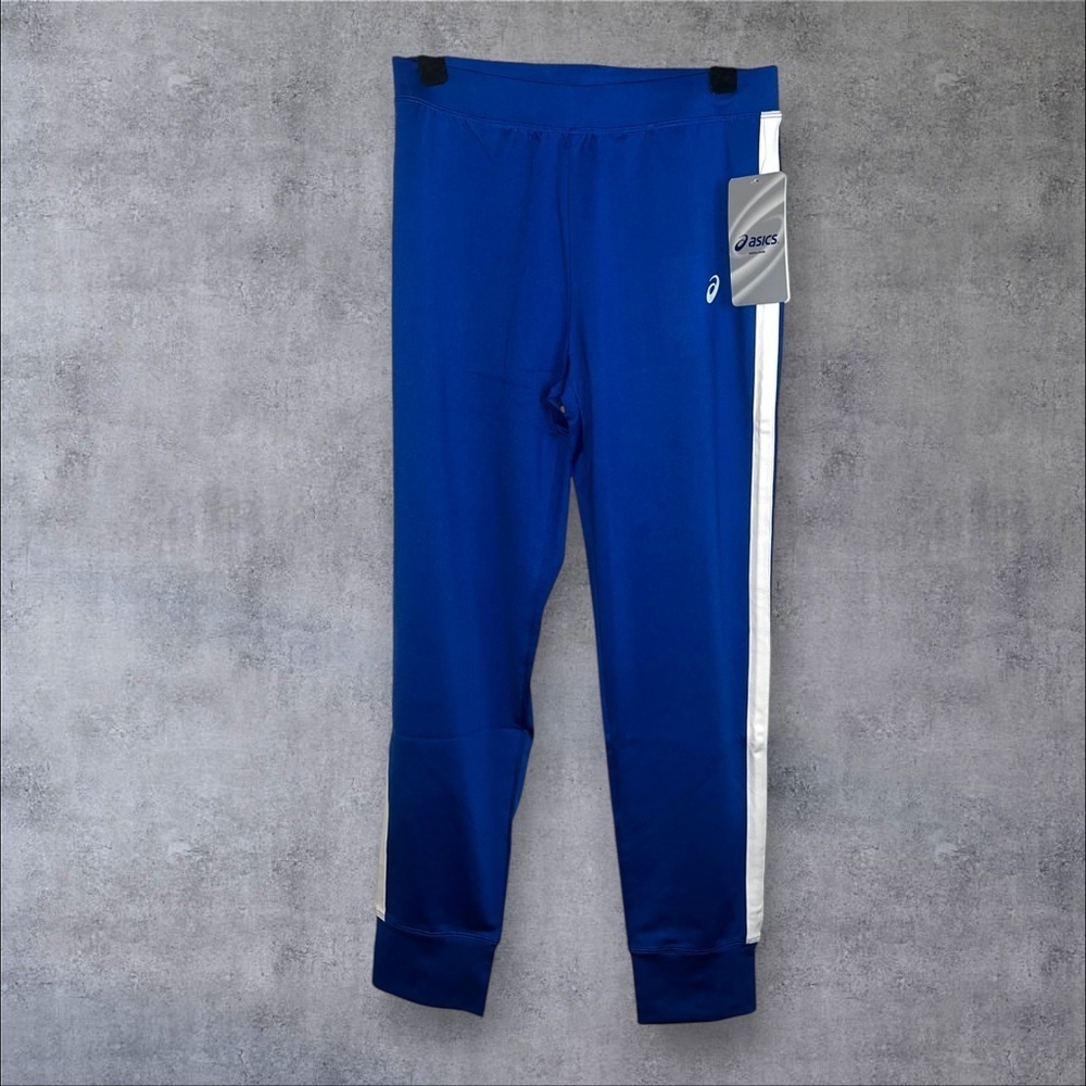 Asics Blue Performance Leggings with Tapered‎ Fit